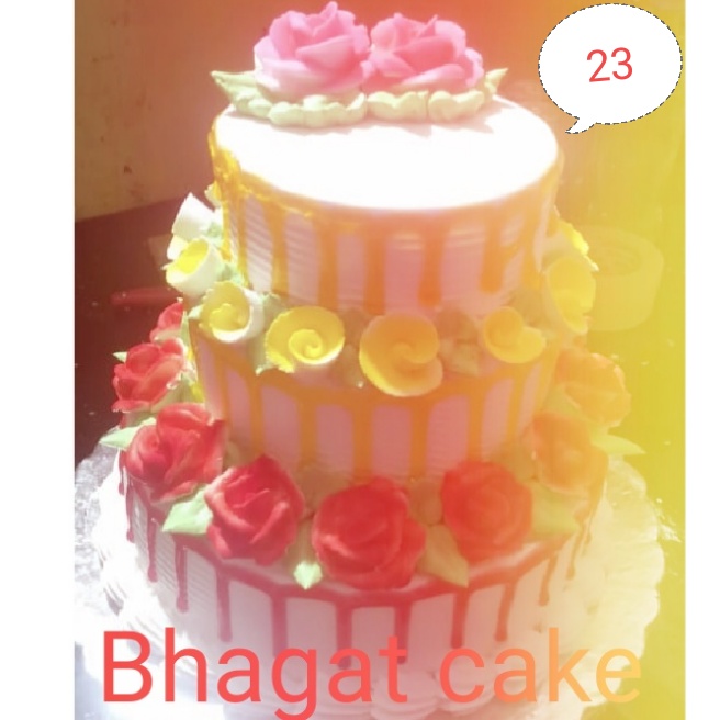 3 LAYER FLOWER CAKE
