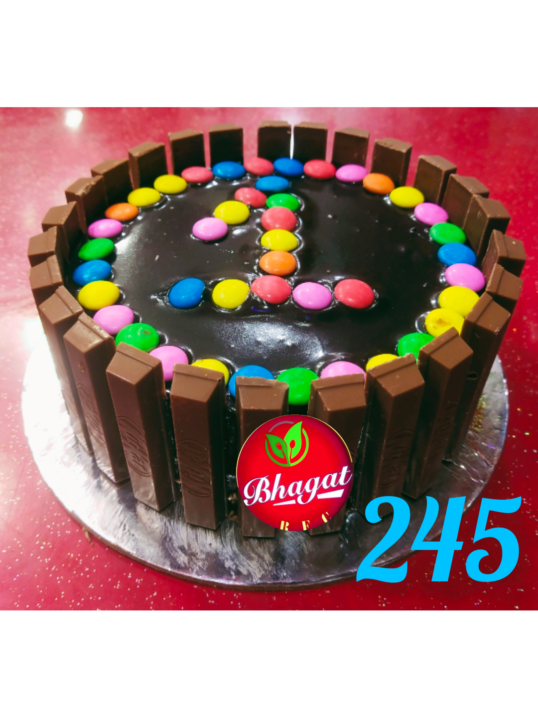 KITKAT GEMS CAKE