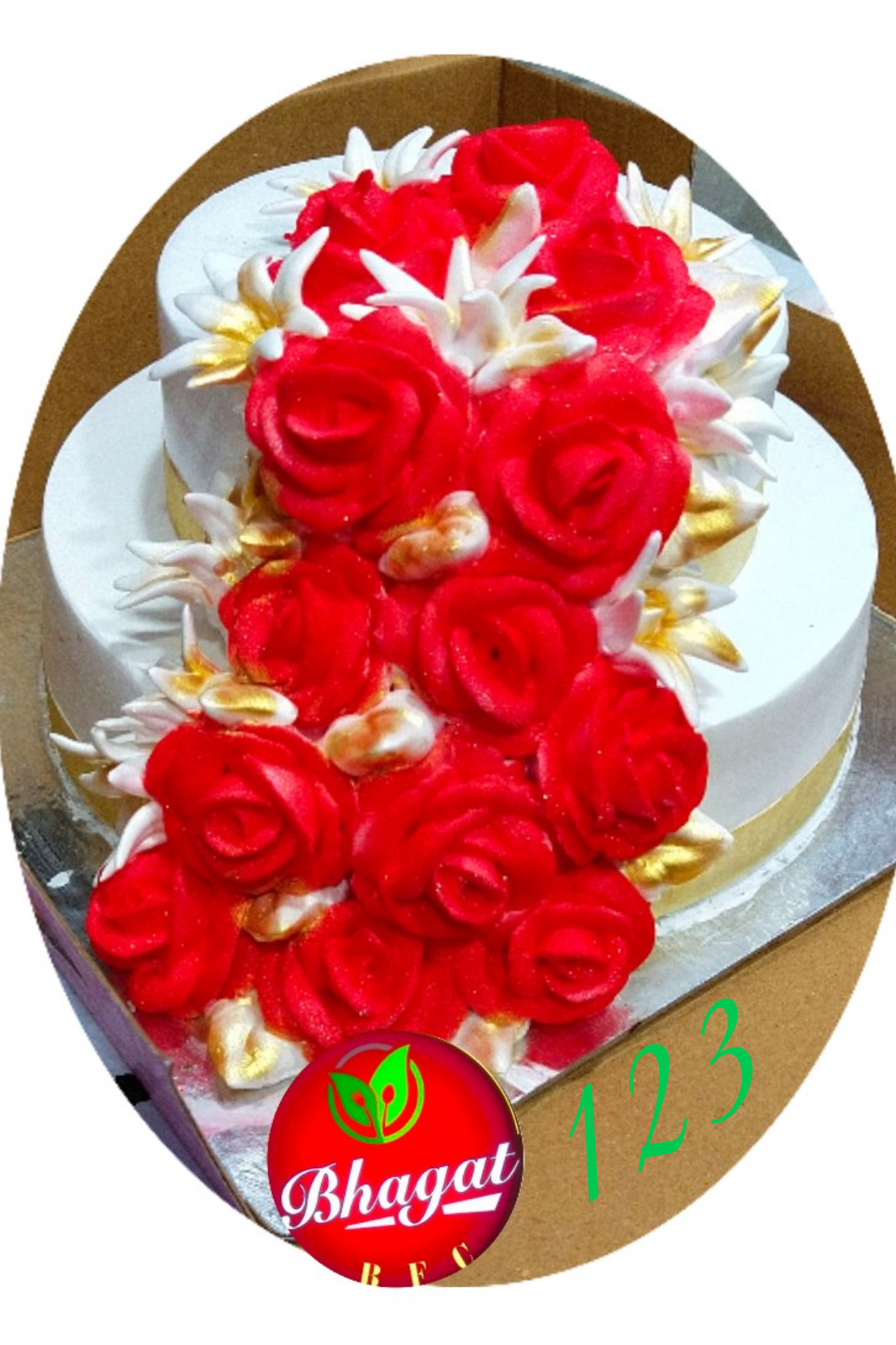 2 LAYER ROSE 🌹 CAKE