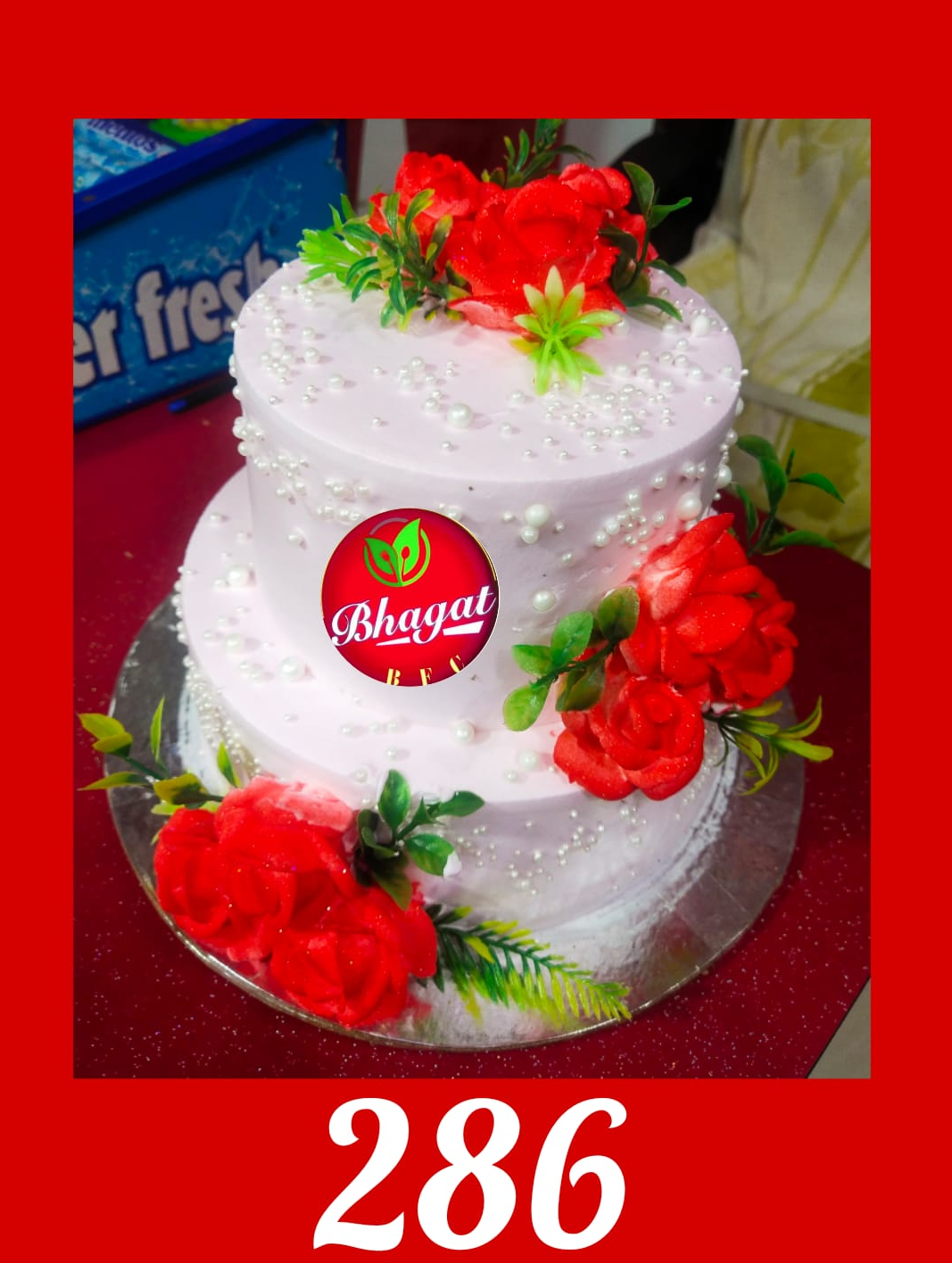 2 LAYER ROSE 🌹 CAKE