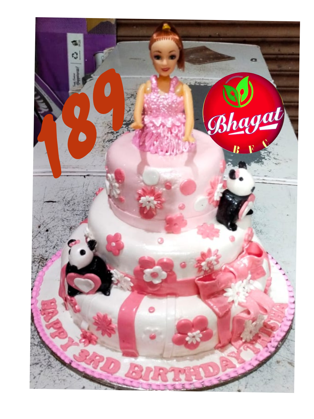 3 LAYER DOLL CAKE