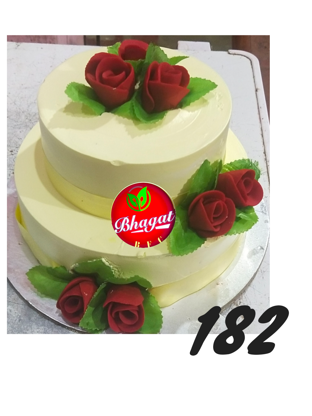 2 LAYER ROSE 🌹 CAKE