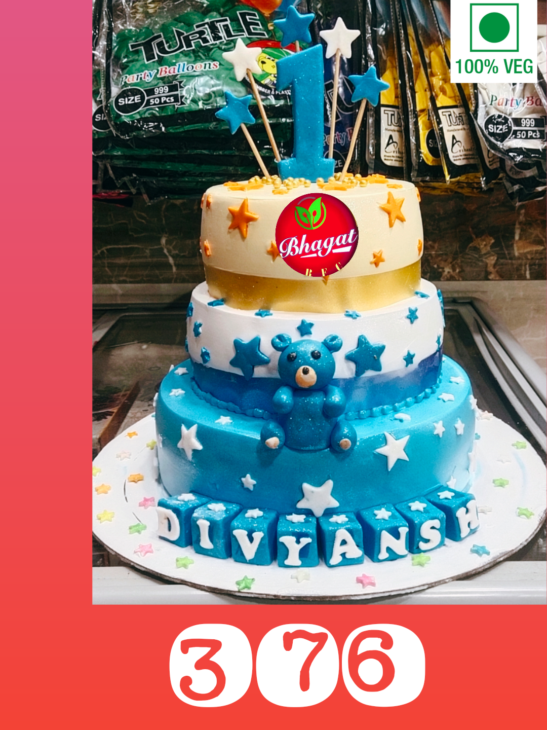 3 LAYER  TEDDY 🧸 CAKE